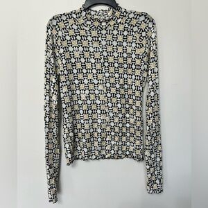 Free People Movement Geometric Print Long-Sleeve Top